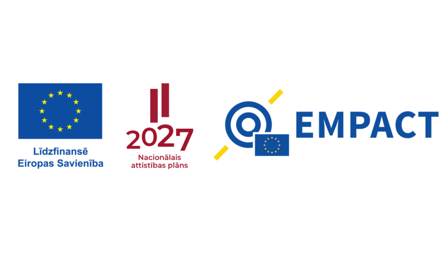 Projekta finansētāju logotipi